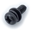 3×8 (+)ナベP=4(SW+JIS小形W組込) (ステンレス/ブラック)(パック品) 大阪魂 41704722