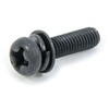 3×12 (+)ナベP=4(SW+JIS小形W組込) (ステンレス/ブラック)(パック品) 大阪魂 41704747