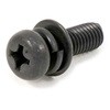 5×16 (+)ナベP=4(SW+JIS小形W組込) (ステンレス/ブラック)(パック品) 大阪魂 41704923