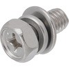5×10 (+)六角アプセットP=4(SW+JIS小形W組込) (ステンレス)(パック品) 大阪魂 41709017