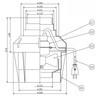 VX-15M4 トイレ用換気扇 業務用中間取付 三菱電機 41737256