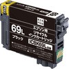 ICBK69Lリサイクルインクカートリッジ 大容量ブラック(顔料) エコリカ
