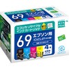 IC4CL69リサイクルインクカートリッジ 4色パック エコリカ