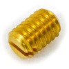 4×6.0 ECO-BS すり割り付き(-)止めねじ 平先(黄銅(低カドミ材)/生地)(パック品) 大阪魂 42185245