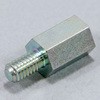 4×10 ECO-FE 六角支柱(鉄(鉛フリー鋼)/三価ホワイト) 大阪魂 42261861
