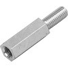 8×30 ECO-FE 六角支柱(鉄(鉛フリー鋼)/三価ホワイト) 大阪魂 42262157
