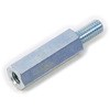 BSF-630E 六角雄ねじ・雌ねじスペーサー BSF-E(鉄/三価ホワイト) 廣杉計器 42269141