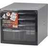 A4レターケース 仕切 浅3深1段 ナカバヤシ