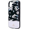 AQUOS R3 SH-04L/SHV44/SoftBank 耐衝撃ハイブリッドケース 「PALLET AIR Katie」 フラワーブラック ストラップホール付 LEPLUS
