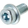 M8×15 フランジソケット (SCM435/三価ホワイト)(パック品) 日産ネジ 42798813