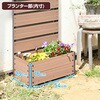 YPF-1550(NA) 人工木 プランターフェンス 高さ150/180cm YAMAZEN(山善) 42822938