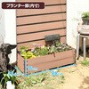 YPF-1890(BR) 人工木 プランターフェンス 高さ150/180cm YAMAZEN(山善) 42822983