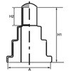 M16(24×25) ダブルナットカバー座 付(樹脂) 大阪魂 42891606
