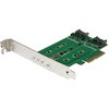 PEXM2SAT32N1 3ポート M.2 SSD(NGFF) アダプタカード 1ポート PCIe (NVMe) M.2 / 2ポート SATA 3.0 M.2 PCI Express 3.0 StarTech.com 43088204
