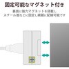 T-ECOH3410NM 電源タップ 延長コード 4個口 3P 2P変換アダプタ付 マグネット RoHS準拠 抜け止め 熱に強い二重構造 コンセント エレコム 17983315