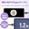 MPA-FACCL12BK USBケーブル A-C USB2.0 難燃性 タイプC スマートフォン タブレット エレコム 43607157