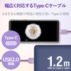 MPA-FACCL12PU USBケーブル A-C USB2.0 難燃性 タイプC スマートフォン タブレット エレコム 43607193
