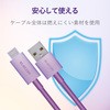 MPA-FACCL12PU USBケーブル A-C USB2.0 難燃性 タイプC スマートフォン タブレット エレコム 43607193