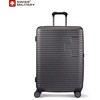 COLORIS(コロリス) スーツケース 70cm 無料預入/83L/5cm拡張/ダブルファスナー/TSAロック/スーツケースカバー付/カーボングレー SWISS MILITARY