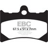 UK製ケブラー オーガニックFAシリーズ ブレーキパッド フロント右側用 EBC Brakes (イービーシーブレーキ)