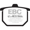 EBC-Brakes British Made Semi-Sintered V-Pads to fit Rear Right