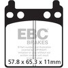 EBC-Brakes British Made Semi-Sintered V-Pads to fit Rear Left