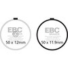 FA038V UK�� �Z�~-�V���^�����O V�p�b�h �t�����g�����p EBC Brakes (�C�[�r�[�V�[�u���[�L) 43846594