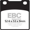 EBC-Brakes British Made Semi-Sintered V-Pads to fit Rear Right