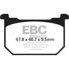 EBC-Brakes British Made Semi-Sintered V-Pads to fit Rear Right