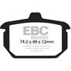 EBC-Brakes British Made Semi-Sintered V-Pads to fit Rear Left