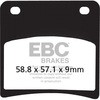 EBC-Brakes British Made Semi-Sintered V-Pads to fit Rear Left