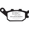 EBC-Brakes British Made Semi-Sintered V-Pads to fit Rear Left