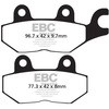 FA215/2V UK�� �Z�~-�V���^�����O V�p�b�h ���A�����p EBC Brakes (�C�[�r�[�V�[�u���[�L) 43847136