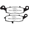 EBC-Brakes British Made Semi-Sintered V-Pads to fit Rear Right