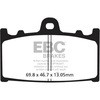 EBC-Brakes British Made Semi-Sintered V-Pads to fit Rear Left