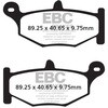 EBC-Brakes British Made Semi-Sintered V-Pads to fit Rear Right
