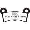EBC-Brakes British Made Semi-Sintered V-Pads to fit Rear Left