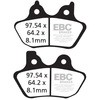 FA400VLD Limited Edition �N���[���o�b�N �Z�~-�V���^�����O V�p�b�h �t�����g�����p EBC Brakes (�C�[�r�[�V�[�u���[�L) 43847590