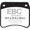 USA製 ダブルHシリーズ シンタリング ブレーキパッド フロント左側用 EBC Brakes (イービーシーブレーキ)