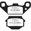 EBC-Brakes Carbon TT Pads for Enduro/MX Bikes to fit Front Left