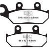 EBC-Brakes Carbon TT Pads for Enduro/MX Bikes to fit Front Left