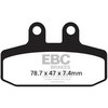 EBC-Brakes Carbon TT Pads for Enduro/MX Bikes to fit Front Left