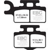 EBC-Brakes Carbon TT Pads for Enduro/MX Bikes to fit Front Left