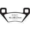 EBC-Brakes Carbon TT Pads for Enduro/MX Bikes to fit Front Left