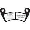 EBC-Brakes Carbon TT Pads for Enduro/MX Bikes to fit Front Left