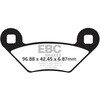 EBC-Brakes Carbon TT Pads for Enduro/MX Bikes to fit Front Left