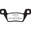 EBC-Brakes Carbon TT Pads for Enduro/MX Bikes to fit Front Left