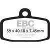 EBC-Brakes Carbon TT Pads for Enduro/MX Bikes to fit Front Left