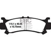 EBC-Brakes Carbon TT Pads for Enduro/MX Bikes to fit Front Right
