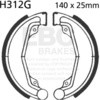 EBC-Brakes Motorcycle Grooved Replacement Brake Shoes to fit Front Left